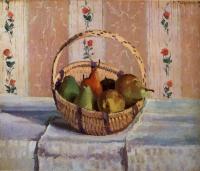 Pissarro, Camille - Still Life, Apples and Pears in a Round Basket